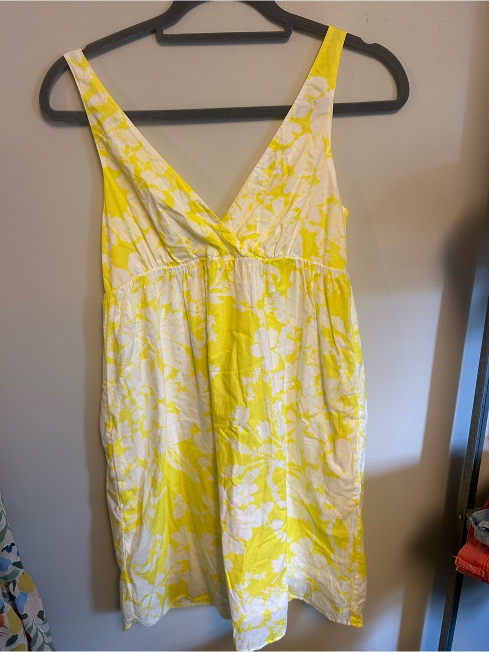 Old Navy Yellow and White Floral Summer Dress